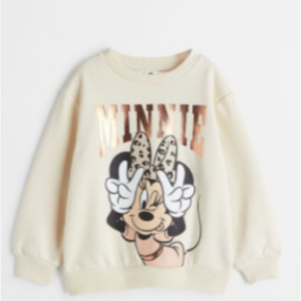 Disney 4T Minnie Mouse Cream Kids Sweatshirt